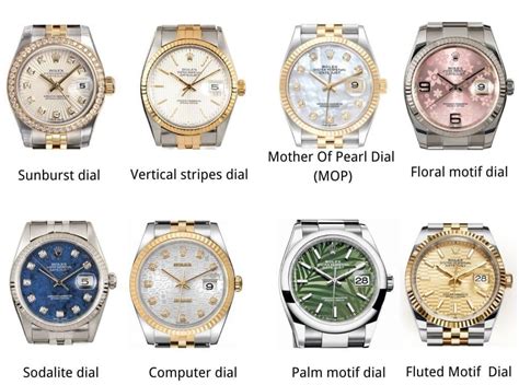 rolex datejust all colors